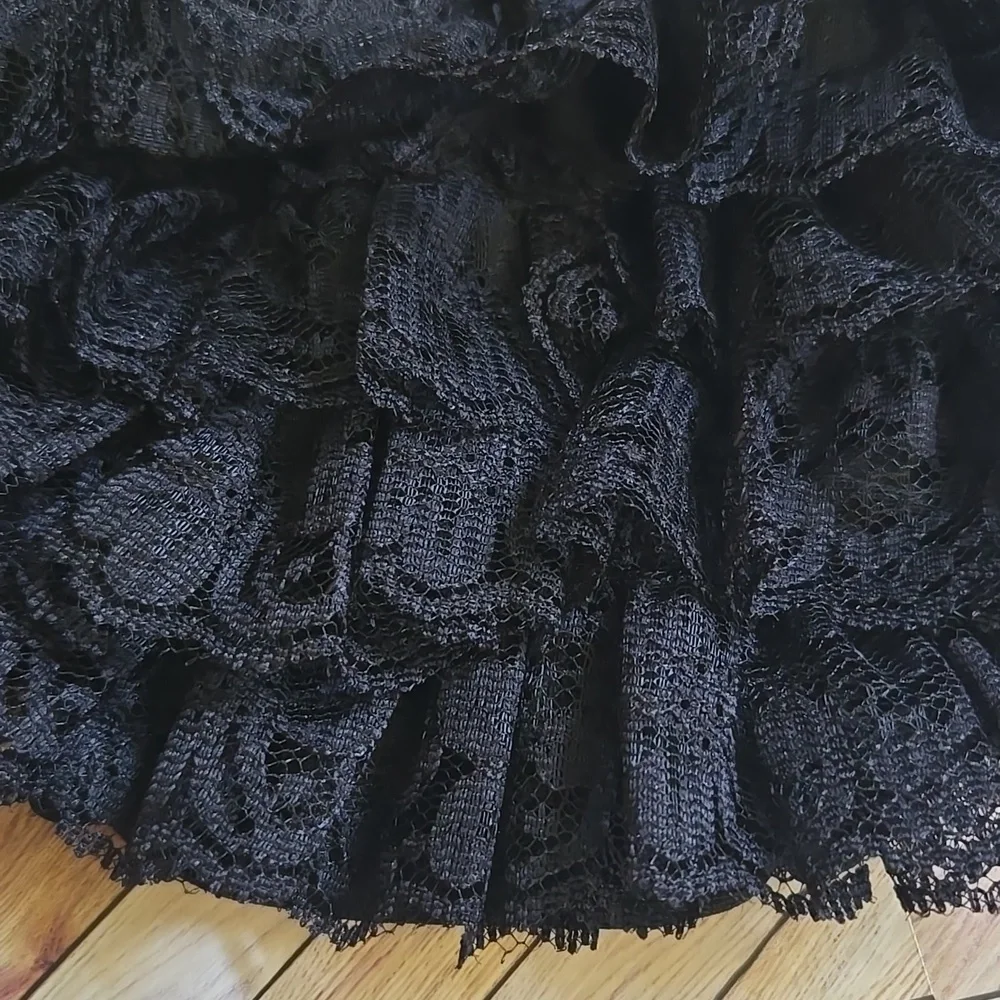 Vintage-Style Black Ruffle Lace Bloomer Baby Girl Frilly Diaper Cover Photo Prop